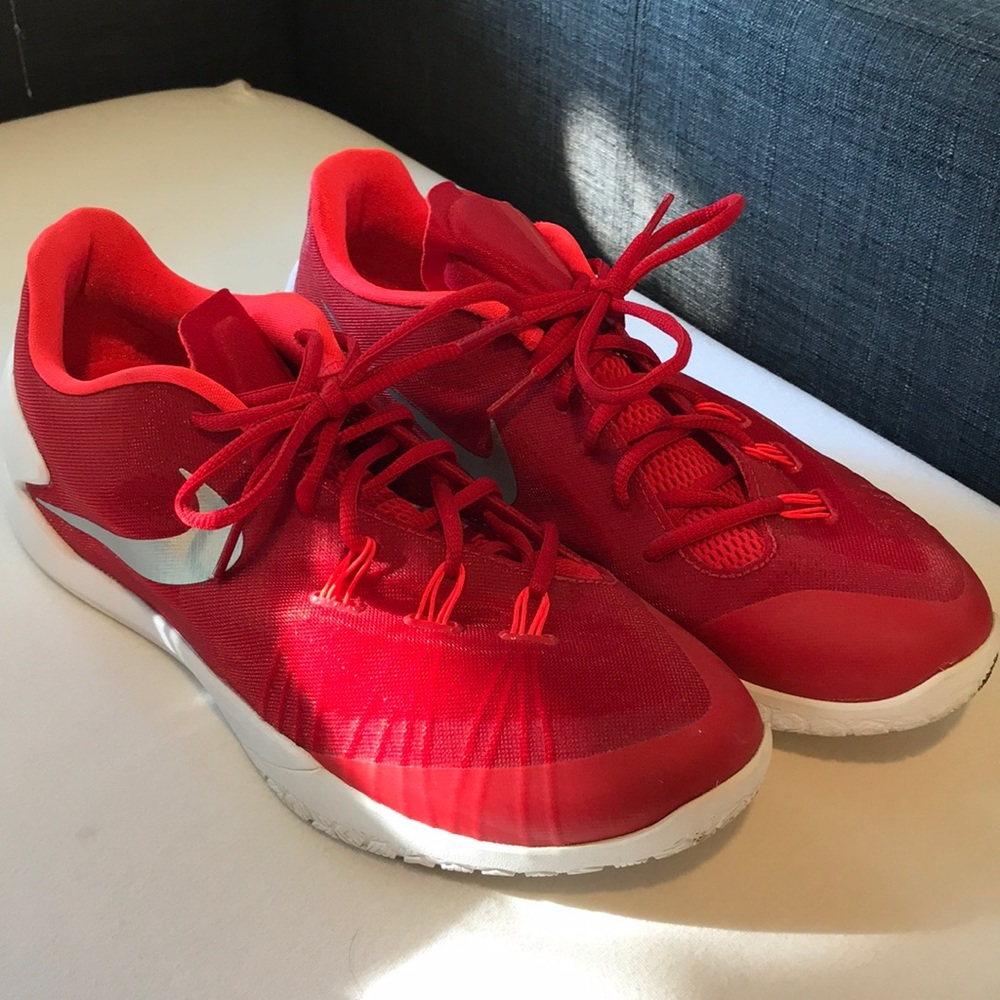 Red Nike Hyperchase Sneakers